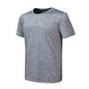 Quick-drying T-shirt Large size men's elastic short-sleeved sports running fitness breathable yoga thin top Quick-drying outdoor light and thin