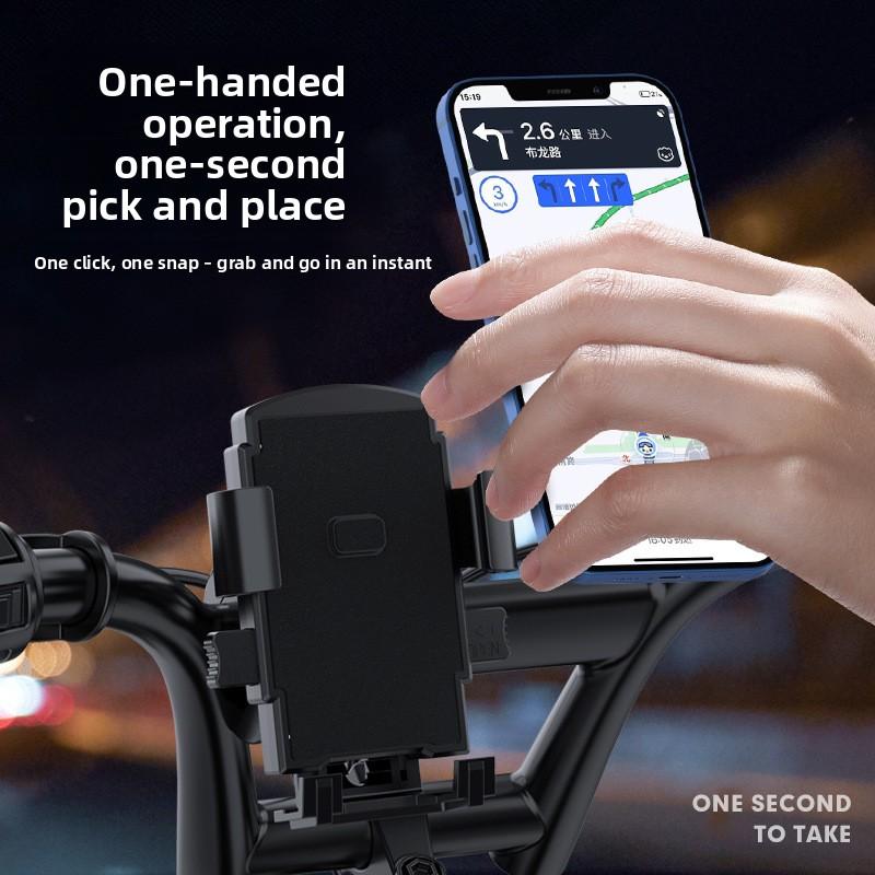 Newly upgraded bicycle mount, motorcycle and electric vehicle navigation mount, anti-drop mobile phone holder for delivery bikes
