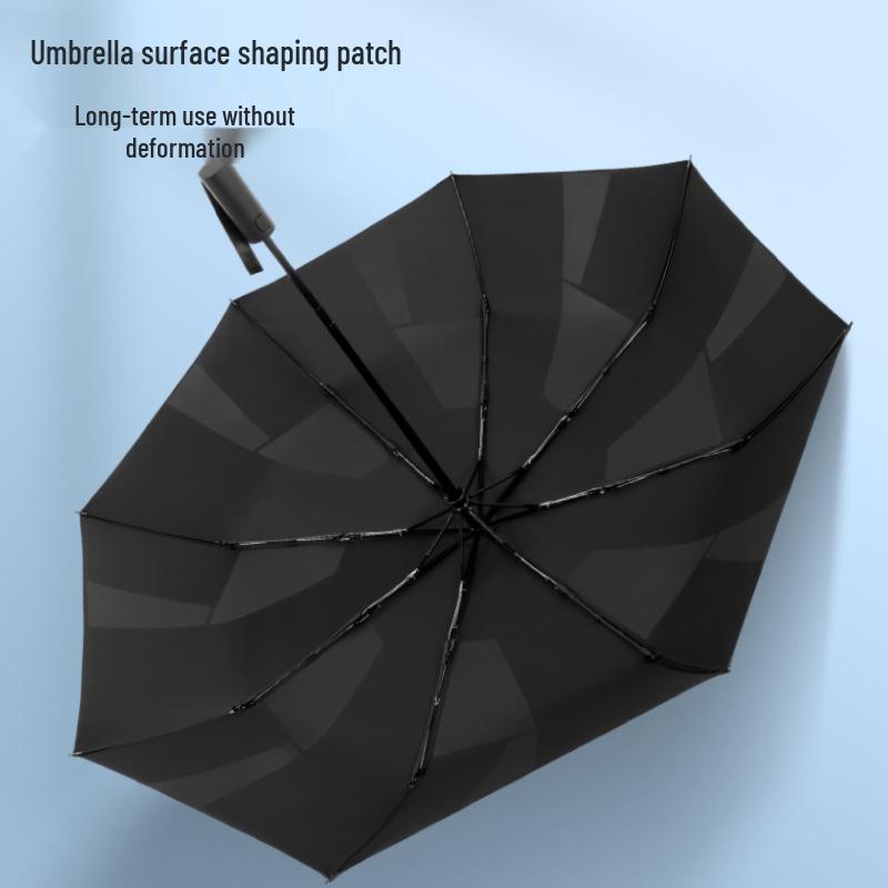 Black Magic Auto-Close Memory Umbrella: Compact, Foldable, Ideal for Business and Gifts