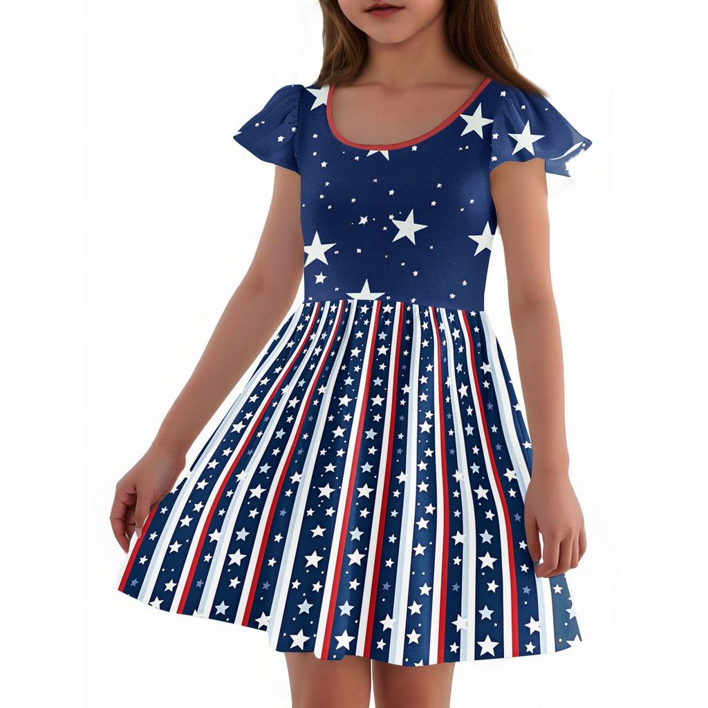 Dziewczęce sukienki z rękawami dla maluchów Sukienki na co dzień, na imprezę, do szkoły, ubrania dla dziewczynek