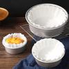 50 Sheets 3.5/4/5/6/8 Inch Basque Cheesecake Oil Paper Tray Non-Stick With Ruffled Edges Mousse Cake Wrapper Easy Demoulding