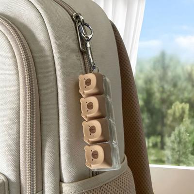 Capybara Fidget Tastatur Stressabbau Clicker Schlüsselanhänger Dekompression Tastatur Fingerknopf Sensorisches Spielzeug Rucksack Aufhänge-Dekoration