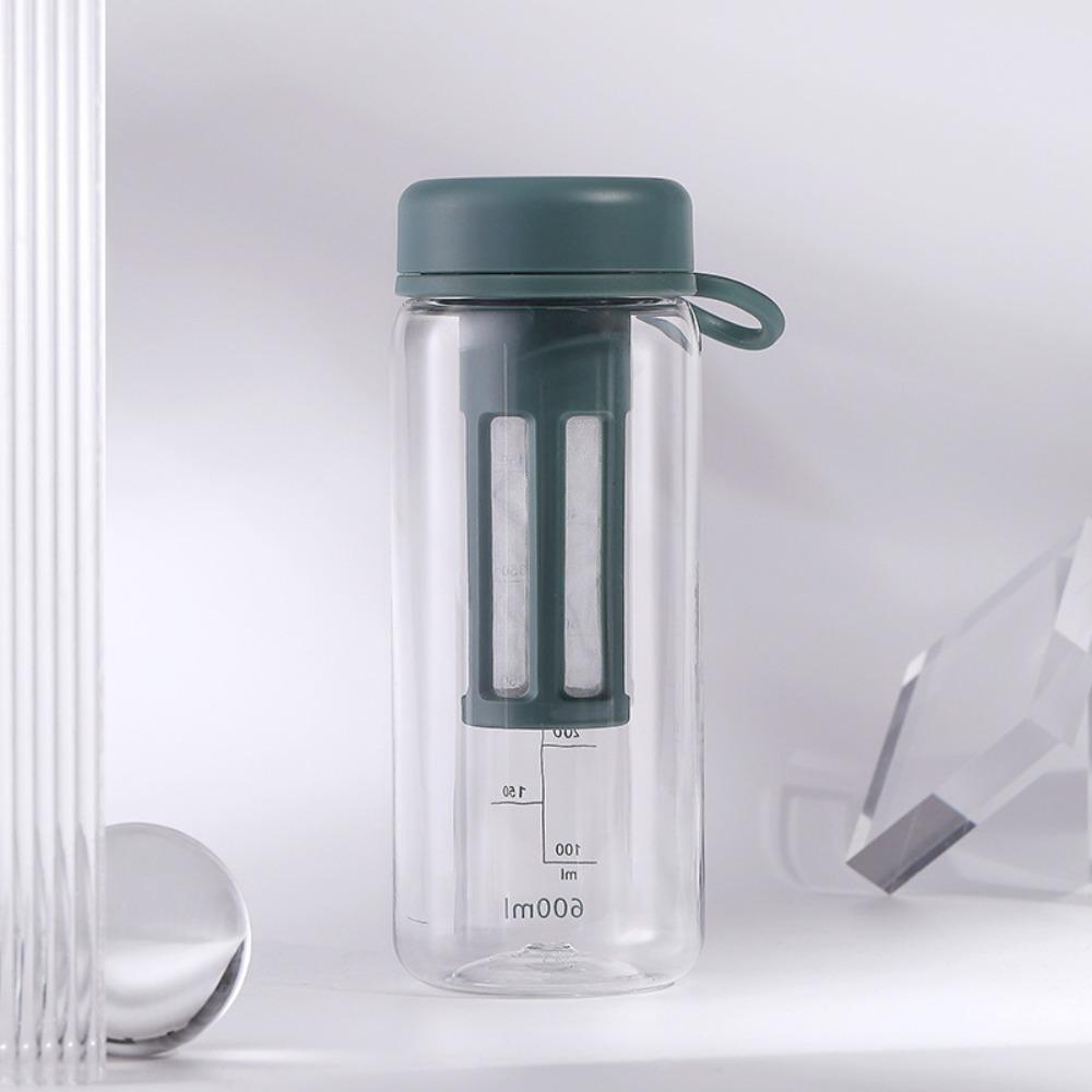 450/600ml Travel Tumbler PC Iced Coffee Infuser Portable Filter Cup