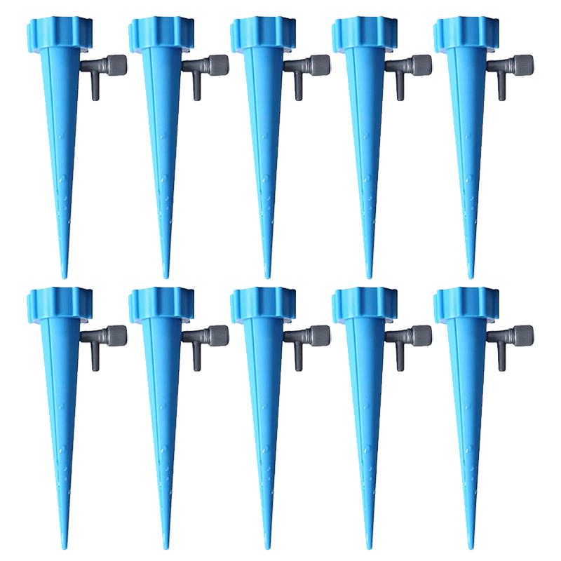 10-50PCS Drip Irrigation System Automatic Plant Waterer Adjustable Indoor Garden Office Plants Self Watering Stakes Timer Device