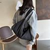 Stylish Black Casual Tote Bag For Women Simple Design Versatile Crossbody Purse