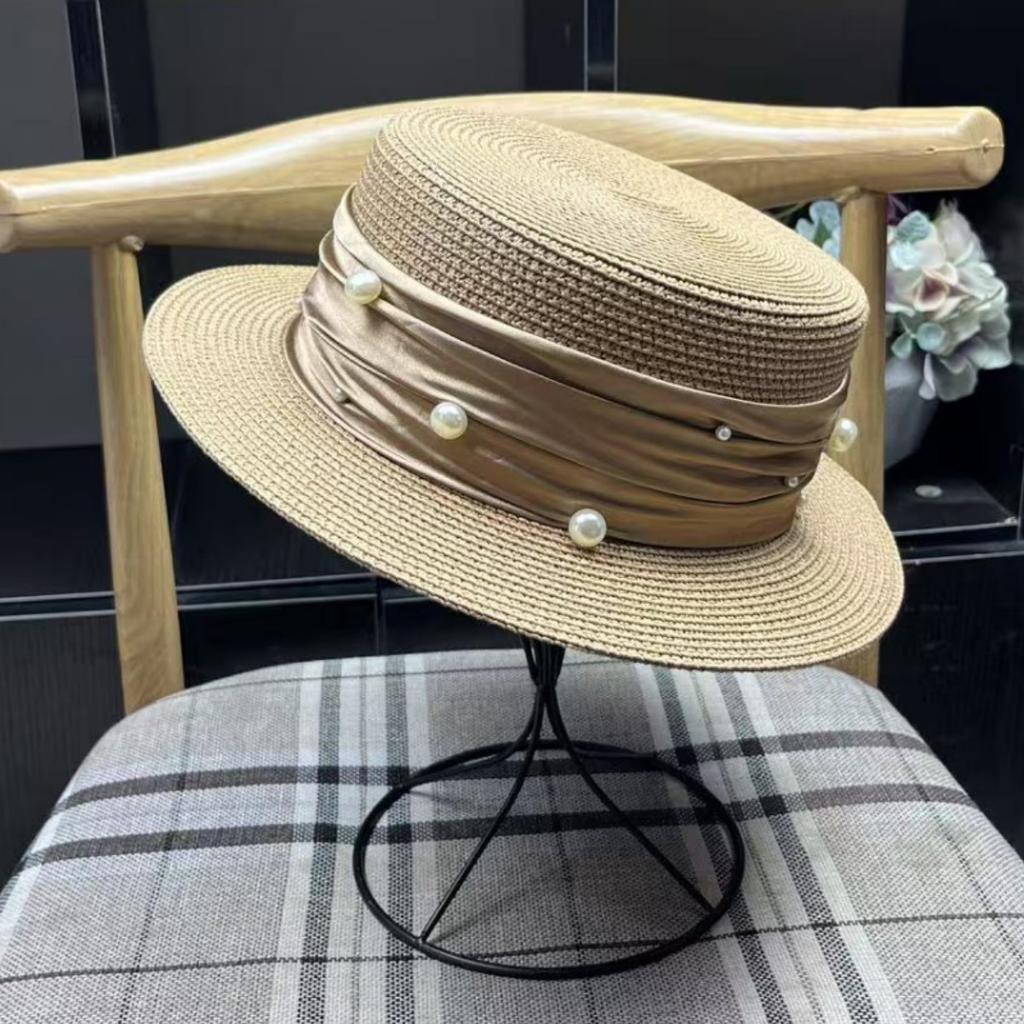 Summer Shade Outdoor Sun Hat Fashion Versatile Straw Hat Women's French Hat Temperament Sunscreen Hat