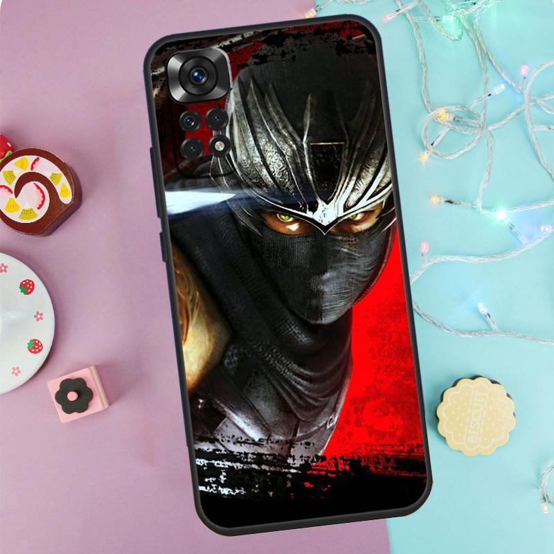 Japan The Samurai Ninja Case For Xiaomi Redmi Note 14 Pro 9 10 11 12 13 9S 10S 11S 12S Redmi 14C 10C 12C 13C Cover