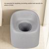 EPP Toilet Chair Bedside Commode Chair Multifunctional Shower Chair with Solid Bucket for Elderly Pregnant Women Gray