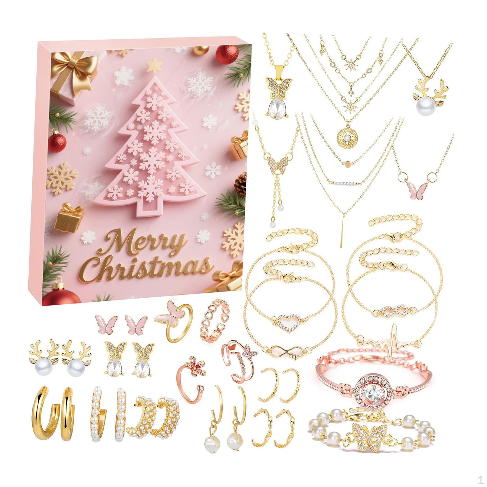 

Jewelry Advent Calendar Trendy for Holiday Women Adults Wife Friends