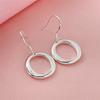 925 Sterling Silver Simple Fashion O-Earrings Birthday Party Anniversary Gift Daily Wear