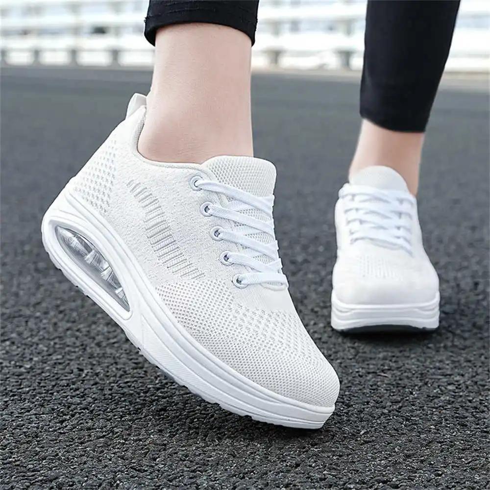 Fashion Round Nose Weight Loss Sneakers 46 Size Woven Home Shoes Women's Boots Autumn Sport New Fast Low Offer Releases Loffers