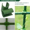 6Pcs Plant Support Trellis Connector Fixed Cross Clip Stake Clips 360 Adjustment Fixed Clamp Gardening Support Accessories