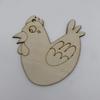 Creative Cartoon Wood Slice Pendant with Hemp Rope for DIY Christmas Tree Decoration Crafts