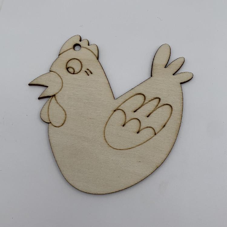 Creative Cartoon Wood Slice Pendant with Hemp Rope for DIY Christmas Tree Decoration Crafts