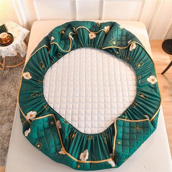 Bed Sheets Fitted Sheet Print Thicken Mattress Cover for Bed Bedspread Non-slip Bed Pad Protecotr Cover Bed Mat Cover No Pillowcase