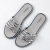 New Fashionable and Versatile Women's Flip Flops with A High-end Temperament, French Style Sandals, Beach Flat Slippers