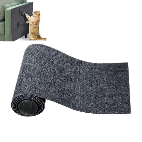 39.4"x15.8" Cat Scratching Mat Self-Adhesive Trimmable DIY Cat Scratcher Pad for Couch Wall Doors Cat Trees Anti-Scratch Furniture Protector