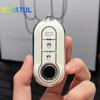 3 Buttons For Fiat Ducato 500 500L Panda Grande Punto Lancia Musa Tpu Auto Shell Fob Holder Car Flip Key Case Cover Accessories