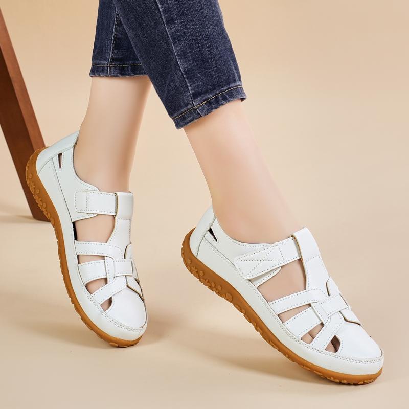 35-44 Letní dámské sandály velkých velikostí Prodyšné sandály s uzavřenou špičkou Ležérní obuv Sportovní sandály