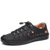 Summer New Men's Leather Sandals Leather Breathable Hole Shoes Hollow Men's Casual Leather Shoes Men's Shoes Trade Shoes