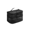 Large Capacity Mesh Makeup & Toiletry Bag – Portable, Double Layer Design for Travel