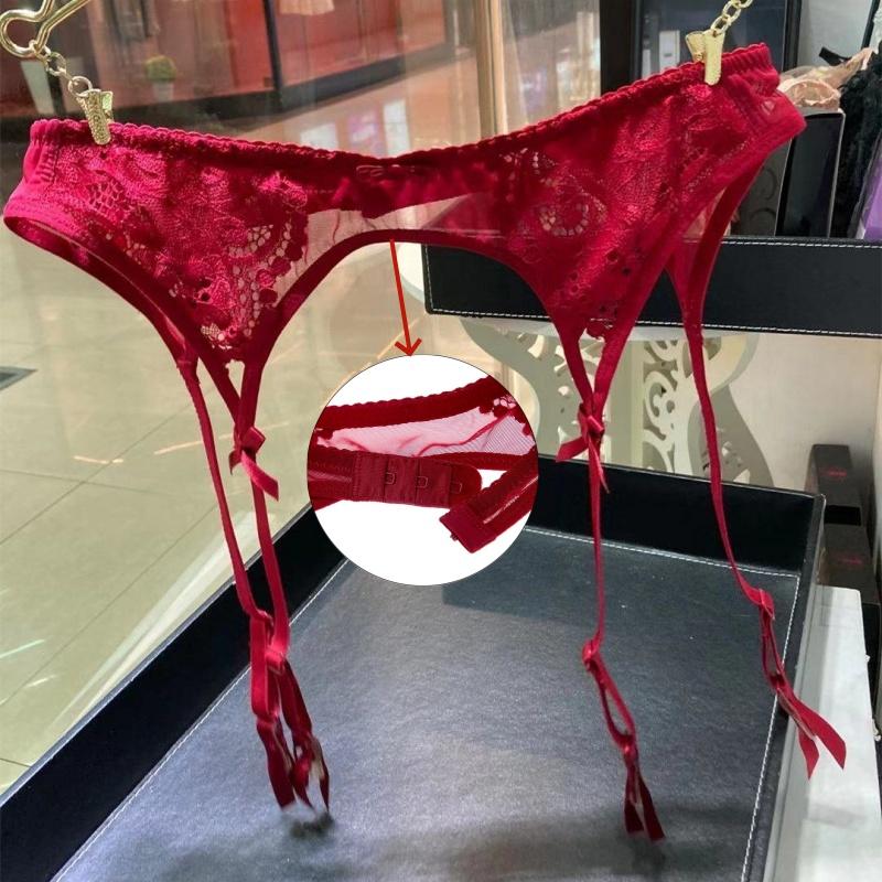 Cinturino Reggicalze Basso Stretto Retro Alta Qualità M Xl Taglia Grande Pizzo Floreale Calze Lingerie Donna Clip Per Calze Autoreggenti