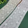 3Meters/lot 10cm Wide New Product Hollowed Out Pure Cotton Fabric Embroidery Beige Lace Edge Strip Accessory Hem Edge
