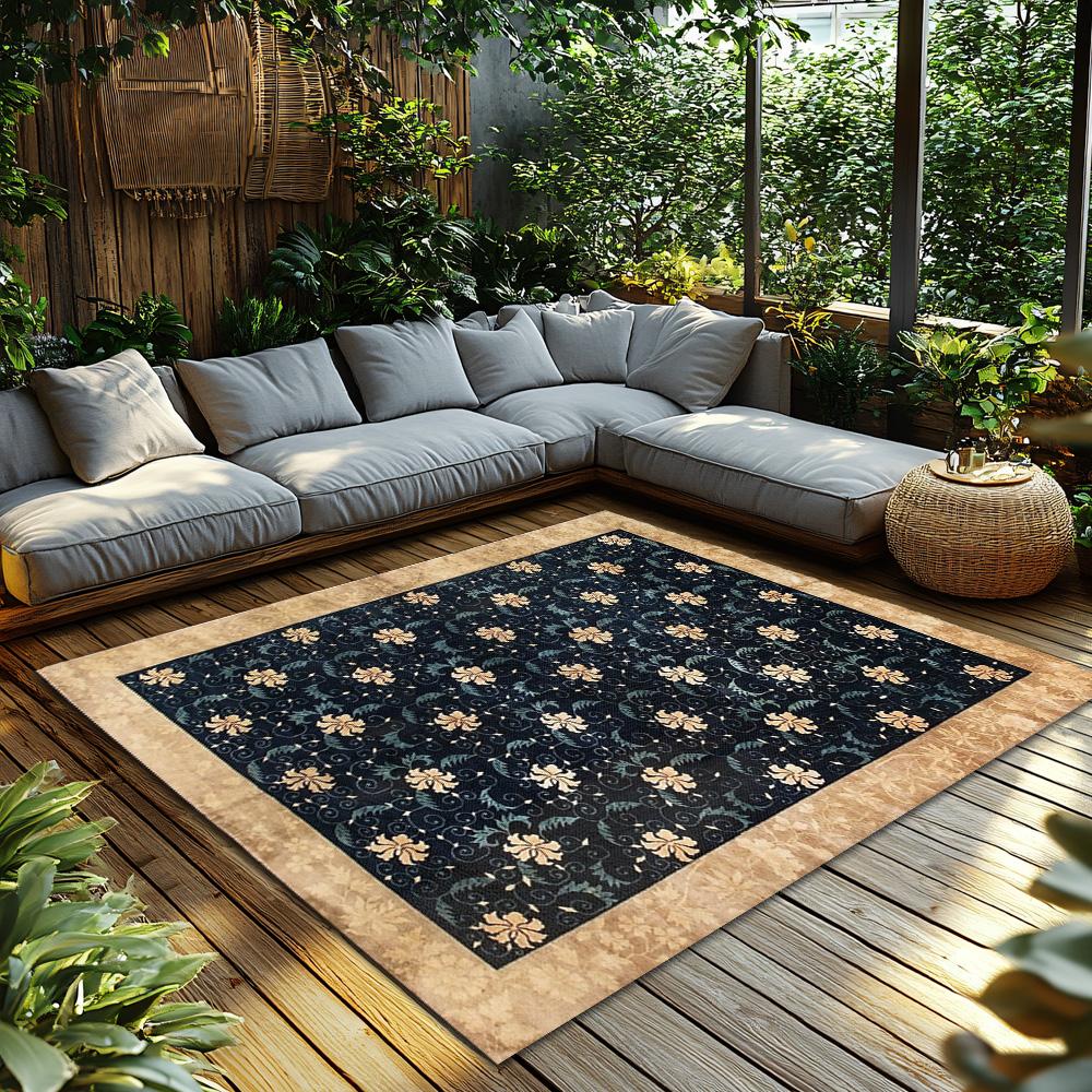 Vintage Persian Area Rug Non-Slip Floor Mat Living Room Bedroom Home Decor Bohemian Carpet Traditional Oriental Style Home Accen