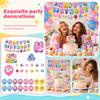 5-Piece Bun-Shaped Birthday Party Decorations Set for Kids, Cute Birthday Celebration Supplies