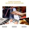 Piano Keyboard Removable Stickers for 88/76/61/54/49/37 Key for Beginners, Musical Note Stickers
