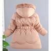 Children's Clothing, Girls' Cotton-padded Clothes, Children's Winter Jackets, Big Children's Thick Hooded Mid-length Warm Cotton-padded Clothes