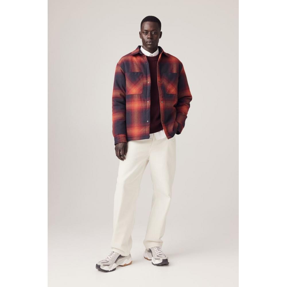 

Утепленная рубашка H&M красно-черная клетка