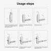 Coat Hanger Portable Folding Clothes Rack Durable Space-Saving Organizer with 7