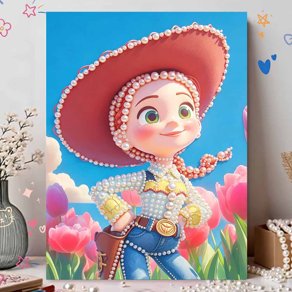 Disney Pearl Painting Toy Story Trish Handmade DIY Pearl Gemstone Painting Pictures Crafts Special Shape Home Wall Decoration