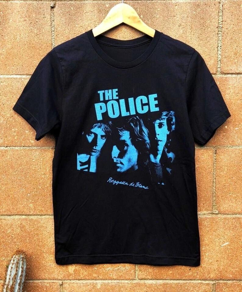 Das Police T-Shirt Nachgedrucktes T-Shirt Rockband T-Shirt TE2285 T-Shirt T-Shirts Tops Unisex Baumwolle Kurzarm High Street