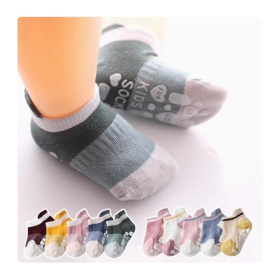 [AikinYuhin] Baby Socks, Socks, 5-pair Set, Baby Socks, Anti-slip, Boys, Girls, Cute, Animals, Children, Kids Socks, Breathable, Babies, Summer