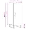 Sideboard White 34.5 x 34 x 90 cm Particleboard
