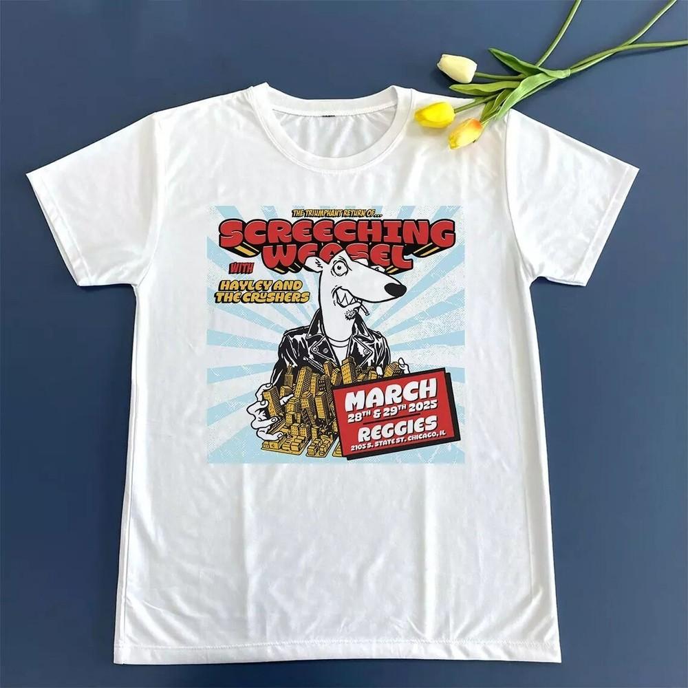 The Triumphant Return Of Screeching Weasel TOur 2025 T Shirt 1side Unisex T-Shirt S