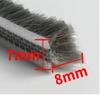 10M 5/6/7mm Elastischer gerader Haardichtungsstreifen Tür-/Fensterdichtungs-Schaumstoff Nut Nylonborstenbürsten-Dichtung Wetterleiste Staubdichter Streifen