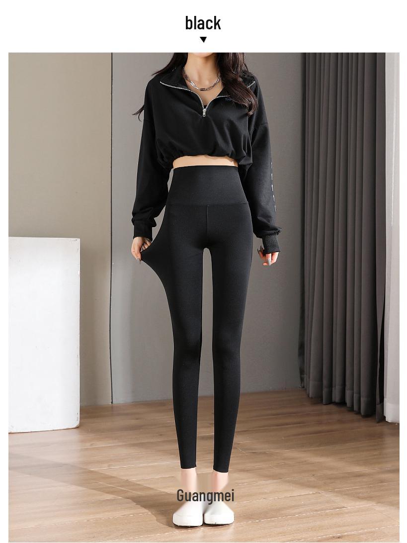 

Women s High-Waist Plus Size Lambswool Fleece Pants: Non-Pilling, Thickened, Warm Cotton for Autumn & Winter. M (85-115 jin)