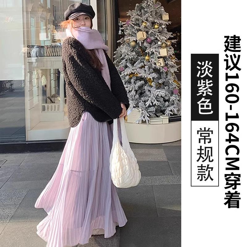 

Женские шифоновые эластичные плиссированные макси-юбки А-силуэта с завышенной талией, летние летящие бохо-макси, длинная юбка-шорты, удобная, расслабленная, пляжная одежда для отпуска XL