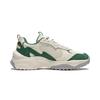 Li Ning Churui Comfortable Versatile Thick Sole Height Increasing Non-Slip Wear-Resistant Low-Top Casual Shoes Women Sneakers White Green AGCU190-1