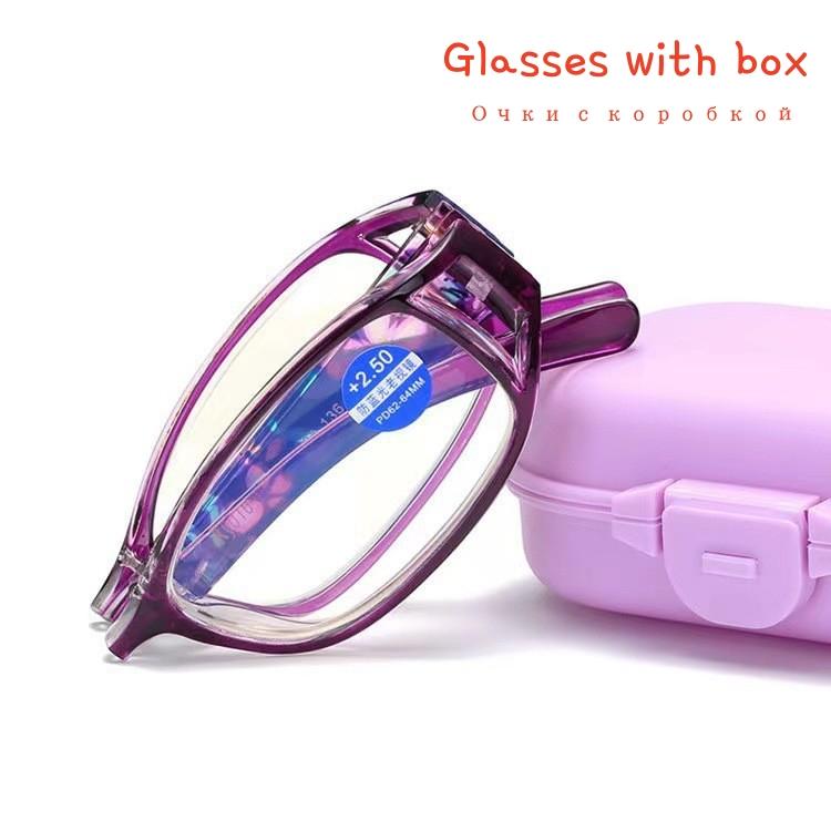 Runde Rahmen Vision Care Lesebrille Anti-UV Blaue Strahlen Fernsichtbrille Presbyopie Brille