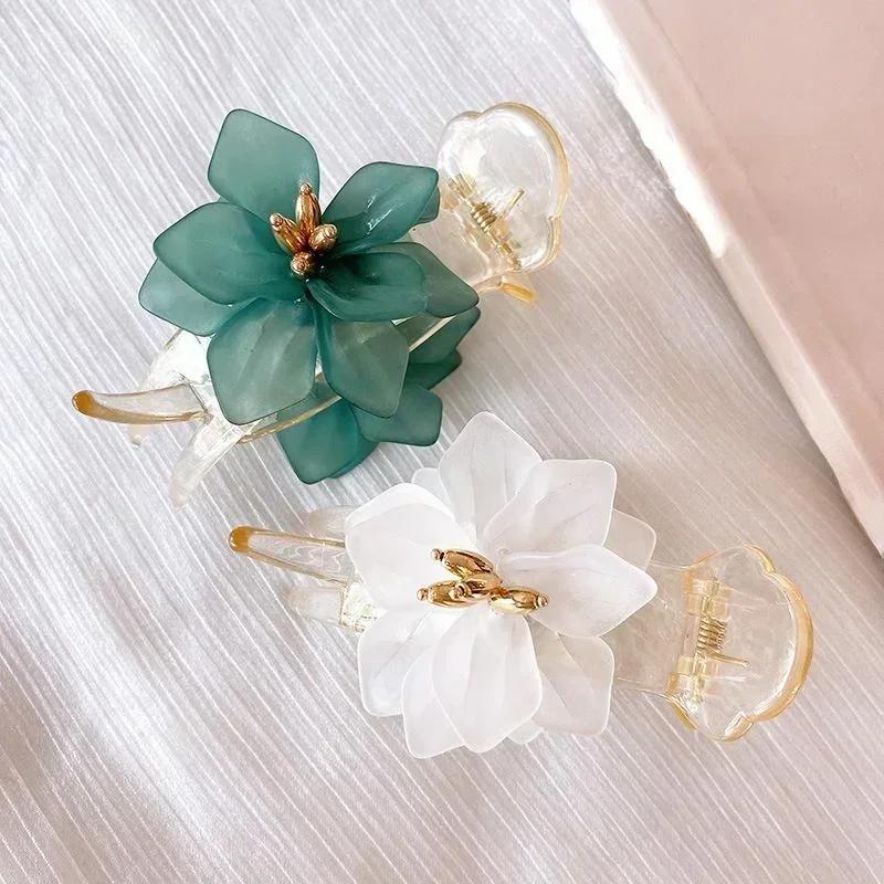Summer Fashion Elegant Flower Bow Hair Claws Clip Spring Butterfly Clips Hair Accessories Elegant Creative Gifts Fashion Decor