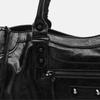 Stadtmotorrad Schultertasche Tragetasche für Damen Designer Herbst und Winter Handtasche Crossbody Große Kapazität
