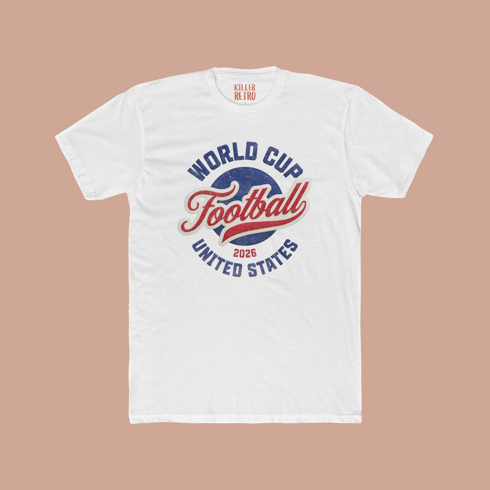 World Cup Football 2026 T-Shirt | United States Soccer Tee 2XL