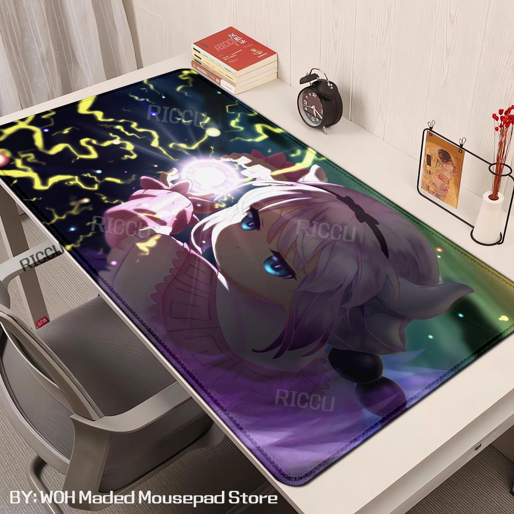 Miss Kobayashi Dragon Maid Mouse Pad Gaming Accessories Large Computer Playmat Carpet Anti-slip Laptop XXL Soft Micemat 400x900