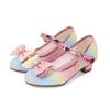 Fairy Kids Leather Shoe Bowtie Elegant Girl Princess Shoes Fashion Sequins Children's Causal Wedding Party High Heel Shoes New