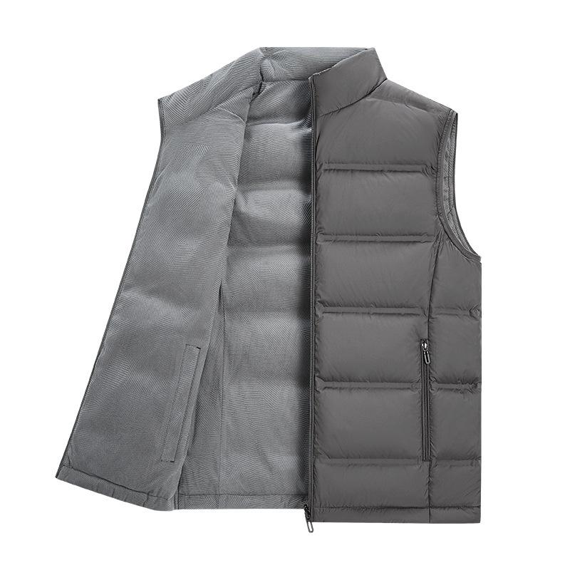 Duckdown Men and Women with The Same Double-sided Down Vest Windproof Light Couple Ladies.