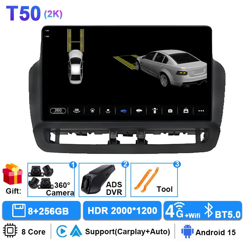 gjbn8 Car Radio For Seat Ibiza 2012 - 2015 2K QLED Android 16 Multimedia Video Player GPS 4G WIFI CarPlay Auto Wireless Stereo No 2Din